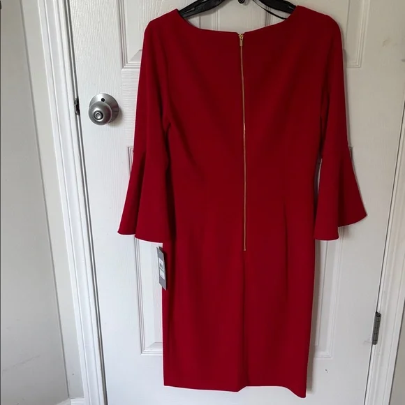 Marc New York Red 3/4 sleeve dress - Picture 3 of 5